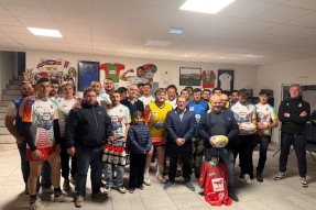 TotalEnergies Midi-Olympique  remet la dotation du Challenge Rugby Amateur au CS Nuiton